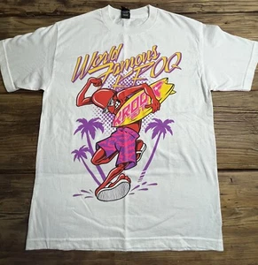 ✔️2014 Weenie Roast World FAMOUS KROQ 106.7 FM RADIO PROMO T SHIRT MEDIUM - Picture 1 of 6
