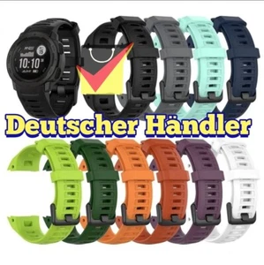 Bracelet en silicone pour Garmin Instinct / 2 / solaire / tactique / double puissance band strap - Photo 1 sur 31