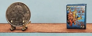 1:12 MINIATURE BOOK COWARDLY LION AND THE HUNGRY TIGER OZ BAUM DOLLHOUSE SCALE - Picture 1 of 11