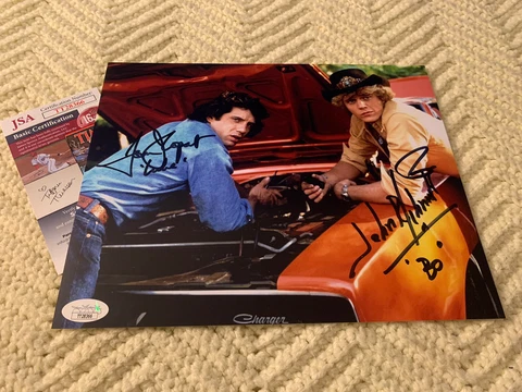 Tom Wopat & John Schneider Signed 8 X 10 Photo JSA Authenticated COA Dukes Cover