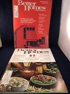 2 Better Homes & Gardens Magazines September August 1970 Pasta Fruit Tie Dye - Picture 1 of 12