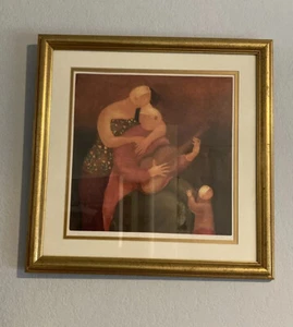 Eng Tay Art Piece Entitled “ Lullaby” Signed Framed & Matted - Picture 1 of 6