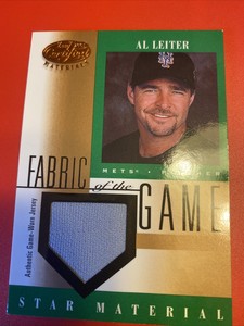 2001 Leaf Certified Materials Fabric of the Game Al Leiter #FG-94