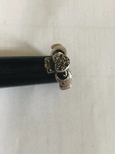 Sterling Silver 925 Modern Ring w/ Marcasite Size 5.25 , 2.8grams - Picture 1 of 5