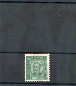 FUNMCHAL Sc 5 (SG 83) * F-VF OG 1892 25R VERDE INTENSO, PERF 111/2, $16 - Foto 1 di 1