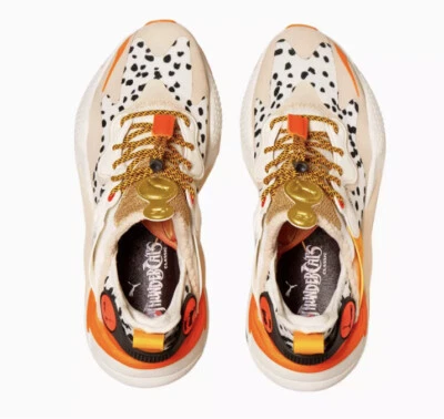PUMA x THUNDERCATS RS-X T3CH Cheetara Thunder Cats Marshmallo White Orange Wm7.5 - Image 1 of 3