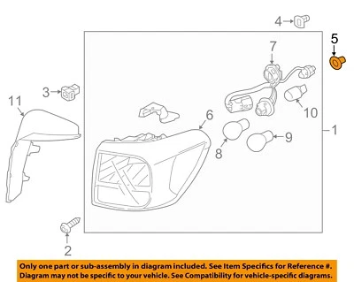KIA OEM Luz Trasera Luz Trasera Combo Lámpara Conjunto Sujetador 871262E000 Foto 1 de 2