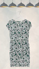 Ex Fat Face Women’s Iris Sketched Floral Print Jersey Dress in Ivory