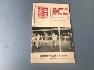 Programma Northampton Town v Weymouth FA Cup 1° Rd 1969 - Foto 1 di 5