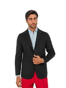 $2600 RUBINACCI NAPOLI Midnight Blue Unlined Jacket Blazer 100% Cashmere - Picture 1 of 7