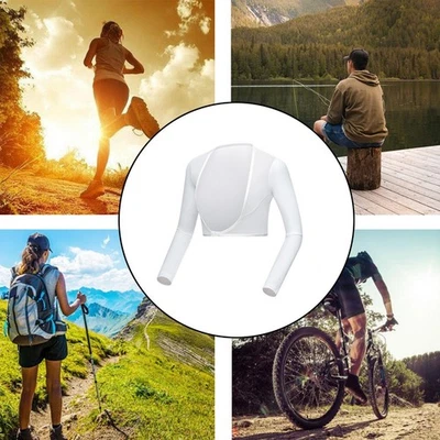 Golf Clothing Shawl Long Sleeves Sun Protection Shirt for Running Summer - Image 1 of 2