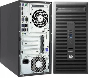 HP EliteDesk 705 G3 MT AMD PRO A6-8570 R5 8GB 128GB Win10 - Picture 1 of 1