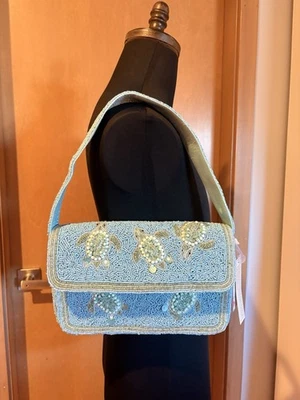 Bolso de hombro con cuentas de tortuga Foto 1 de 4
