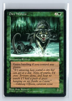 DIRE WOLVES – MTG Magic the Gathering Card – Ice Age – Common - Image 1 of 4