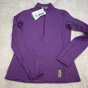 Stio Pullover 1/2 Zip Purple Lupine Gannett Peak Fleece Top Women's M - Picture 1 of 6