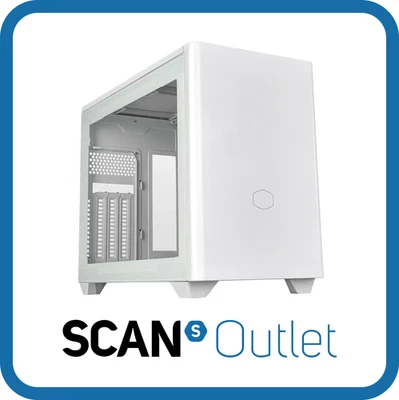 Cooler Master MasterBox NR200P V2, White, Micro Tower Chassis w/ Tempered Glass - Image 1 of 4