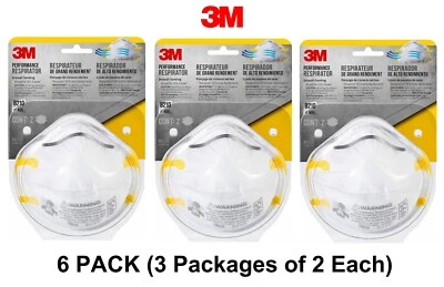 3M Performance Drywall Sanding Respirator Mask N95 Particulate, 8210 (6 PACK) - Image 1 of 4
