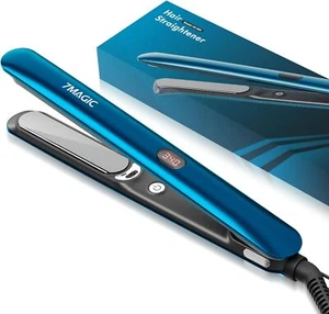 Hair Straightener, Ceramic Flat Iron with LCD, Professional 2 in 1 Hair Iron for - Picture 1 of 8