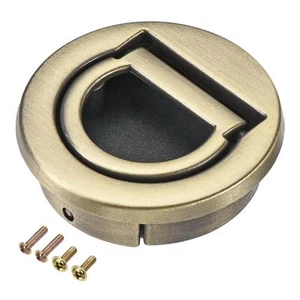 Unterputz-Zugringgriff 40,5 x 11 mm Schubladenzug, bronzefarben - Bild 1 von 5