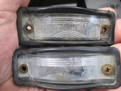 Porsche 914-4 & 914-6  Early Rear License Plate Light Original Hella USED PAIR - Image 1 of 4
