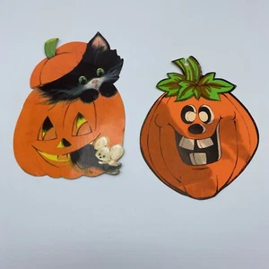 Jack-o-Laterne Vintage Herbst Klassenzimmer Deko.  Amerikanische Grüße, USA - Bild 1 von 7