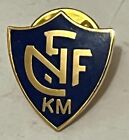 Norway Football Federation NFF KM pin badge Blue and gold color