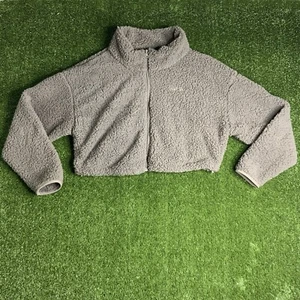 SKIMS Teddy High Pile Fleece Crop Full Zip Jacket Sz 2X Amethyst (AP-ZIP-0878) - Picture 1 of 11