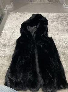 rabbit fur vest women - Picture 1 of 10