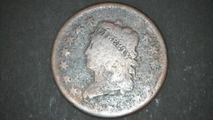 1810 - Classic Head Large Cent #102 - Picture 1 of 6