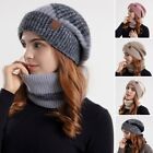 Windproof Beanie Plush Lined Winter Cap Comfortable Knitted Hat
