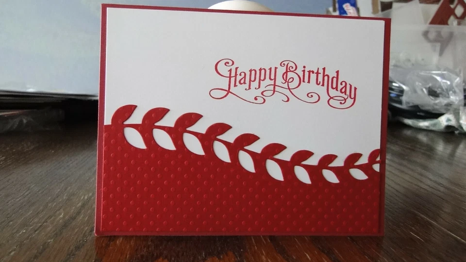 Kits de tarjetas de estampación de 4 tarjetas de "Feliz cumpleaños" #5b - Elige tu color Foto 1 de 1