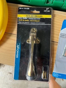 2 Pack Mintcraft 5" Solid Brass Kickdown Door Holders - Picture 1 of 2