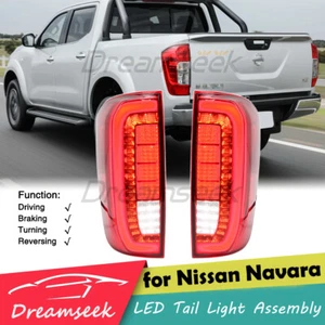 Red LED Tail Light Assembly For Nissan NP300 Navara 2015-2023 Brake Lamp W/ Turn - Picture 1 of 9