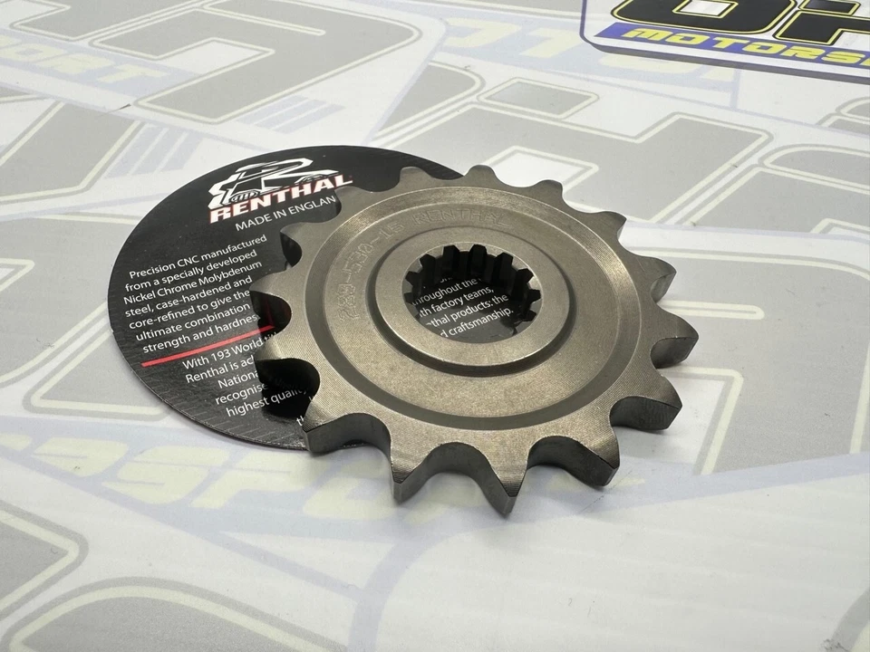 NUEVO piñón delantero Renthal para Suzuki SV1000 SV1000s 2003-2007 15T 15 dientes Foto 1 de 1