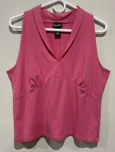 Rafaela Woman's Tank Top Solid Pink New Without Tags Size XL - Picture 1 of 8