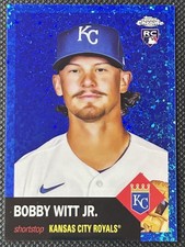 BOBBY WITT JR ROOKIE BLUE MINI-DIAMOND REFRACTOR /199 2022 TOPPS CHROME PLATINUM