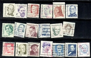 #1845...2942 1980-99 19 diferentes Great Americans cancelados - Imagen 1 de 1