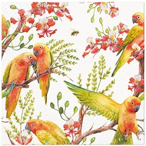 Envío Gratis Dos Servilletas Decoupage Almuerzo Pájaros Animales - 2 Servilletas Individuales - Imagen 1 de 5