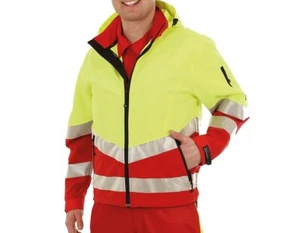 Softshelljacke  rot/gelb Größen: XL 471 Klasse 2 - Bild 1 von 4