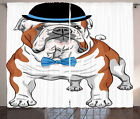 Bulldog anglais Rideaux Hipster Dog
