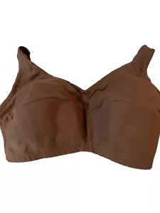 Comfort Choice Bra Chocolate NWOT Wire free Comfort 38G Lined - Picture 1 of 5