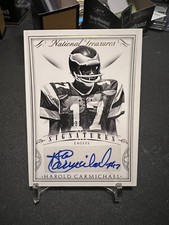 2015 Harold Carmichael Panini National Treasures Auto /35! HOF!! Eagles