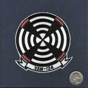 VAW-124 BEAR ACES US NAVY Grumman E-2 E-2C HAWKEYE Squadron Jacket Patch - Picture 1 of 1