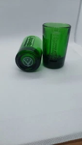 Jagermeister 1oz Shot Glasses Green Shot Glasses Lot Of 2, Mint Condition - Picture 1 of 8