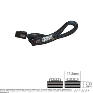 SAS Multilane Backplane Cable SFF 8087 26" HP 493228-005 498425-001 Proliant - Picture 1 of 3