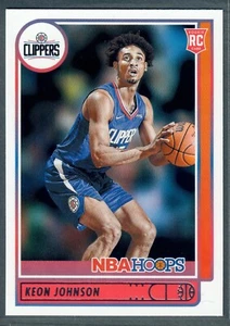 2021-22 NBA Hoops Keon Johnson Rookie RC #205 Clippers - Picture 1 of 2
