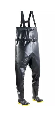 (2) NEW Dunlop Steel Toe & Midsole Chest Waders - Shoe sz 12  86867-12 - Image 1 of 4