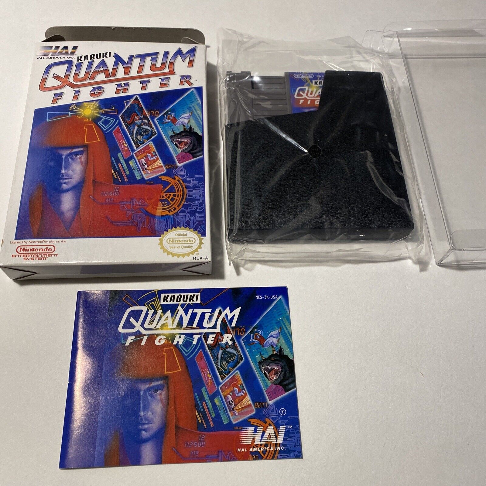Kabuki Quantum Fighter Nintendo NES 1991 Complete in Box CIB Vgc Hal Games