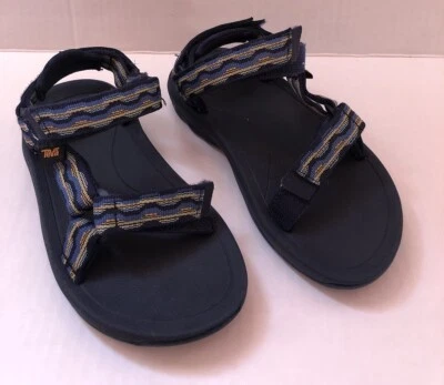 ✨ Sandalia TEVA para niños pequeños talla 11 Hurricane XLT con correa, zapato de senderismo, azul, lazo de gancho ✨ Foto 1 de 4