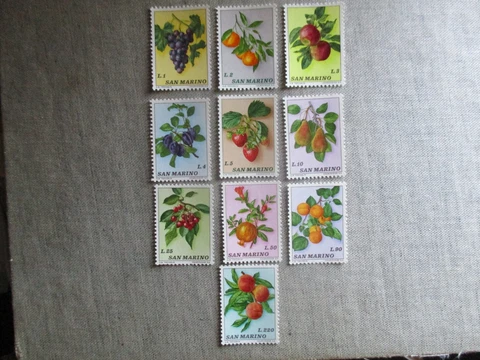 San Marino, Scott#804-813, MNH Cover